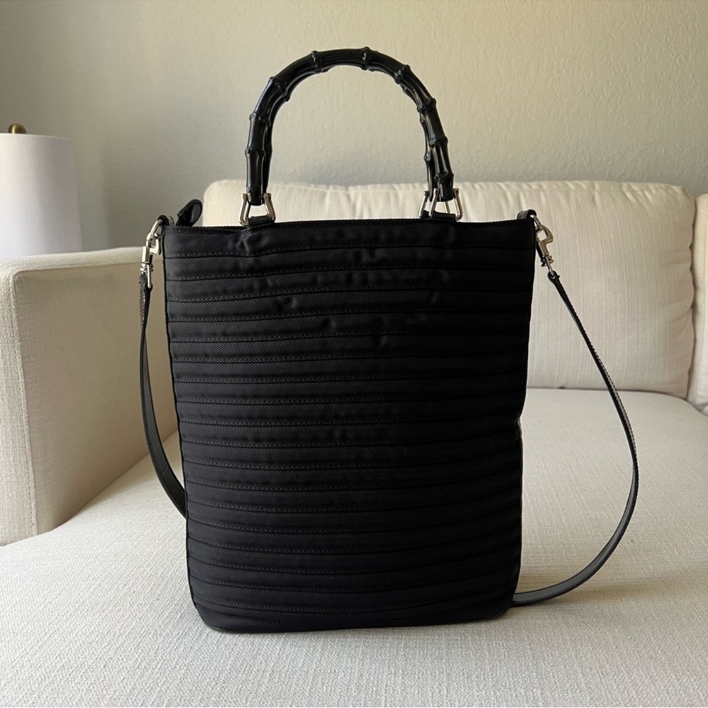 Gucci Nylon Bamboo Bag
